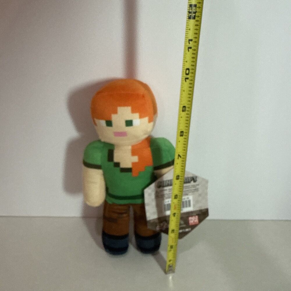 Minecraft Alex Plush 8″ Licensed Mattel Video Game Character NEW with Tag - Picture 2 of 3